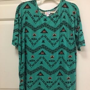 LuLaroe Green Aztec Irma